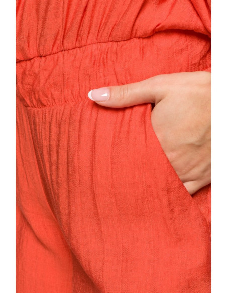 B155 Kombinezonas atvirais pečiais - oranžinis