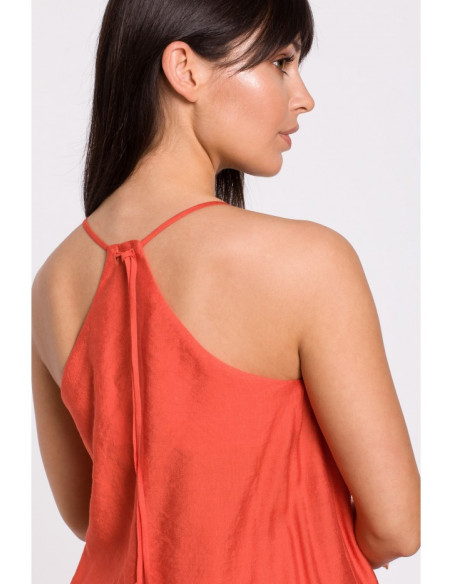 B155 Kombinezonas atvirais pečiais - oranžinis