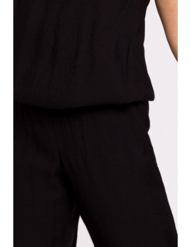 B155 Kombinezonas atvirais pečiais - juodas 2