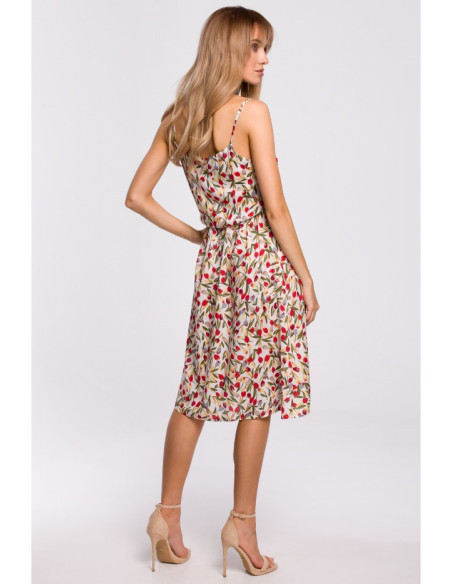 M518 Suknelė su plonu dirželiu - 5 modelis