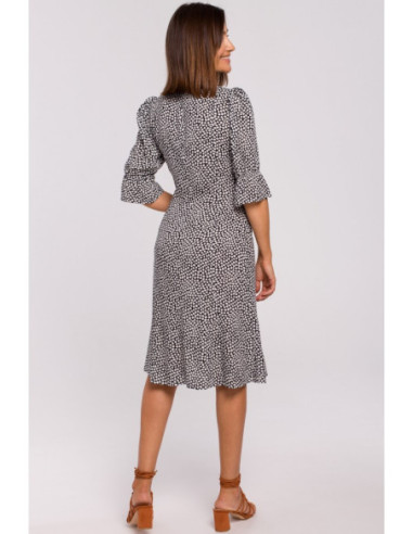 S223 Midi suknelė su sagomis - 2 modelis 2