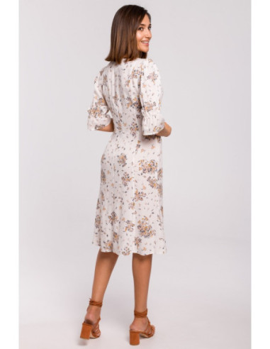 S223 Midi suknelė su sagomis - 3 modelis 2