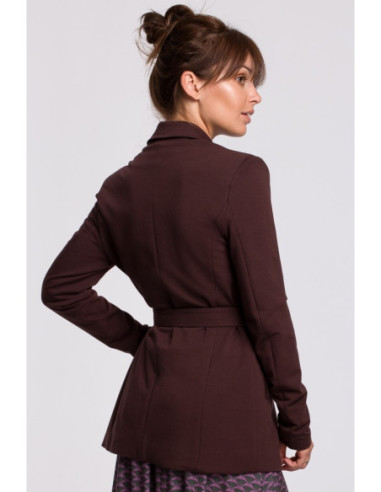 B159 Striukė be sagų, su diržu ir sagtimi - ruda 2