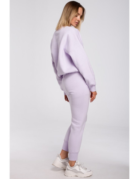 M535 Sportinės kelnės su elastinga juosta - alyvinė