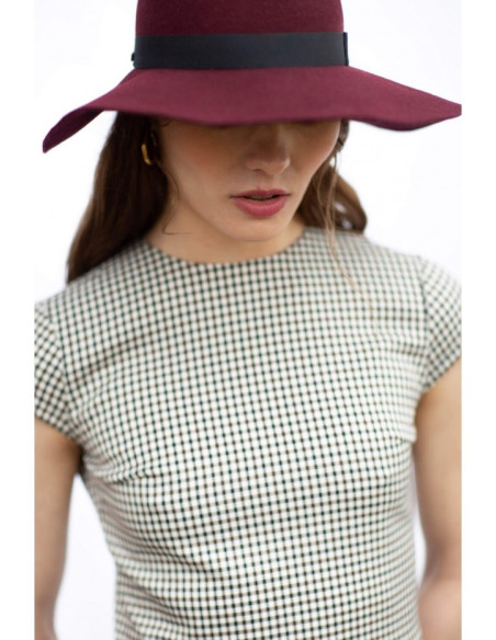 K071 Midi suknelė pusilgėmis rankovėmis - ruda