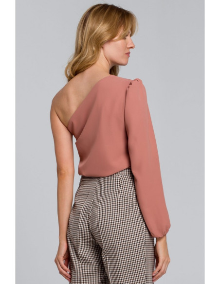 K080 Palaidinė ant vieno peties - rožinė