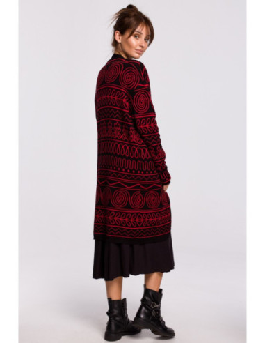 BK050 Raštuotas megztinis - 2 modelis 2