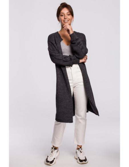 BK051 Pintas megztinis - grafito spalvos