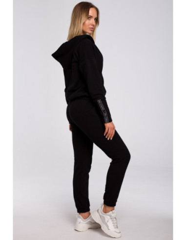 M553 Kelnės su apvadais - juodos 2