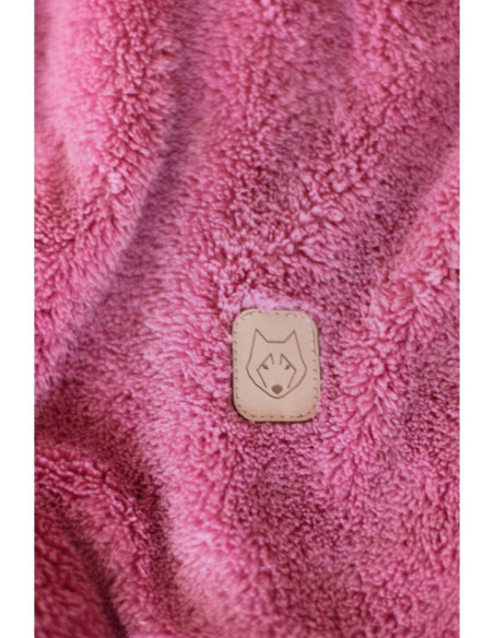 LA003 Pliušinė striukė su gobtuvu - heather