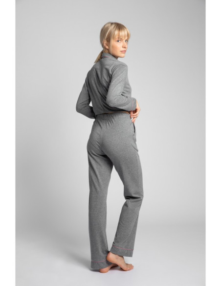 LA020 Medvilninės pižamos kelnės - pilkos