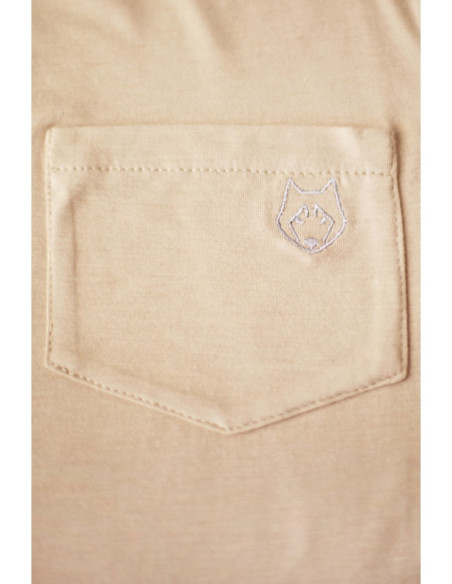 LA022 Miegmaišis be rankovių su kišenėmis - cappuccino