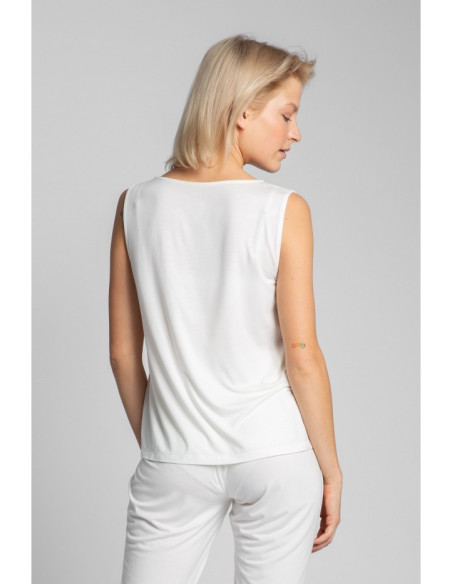 LA022 Miegmaišis be rankovių su kišenėmis - ecru spalvos