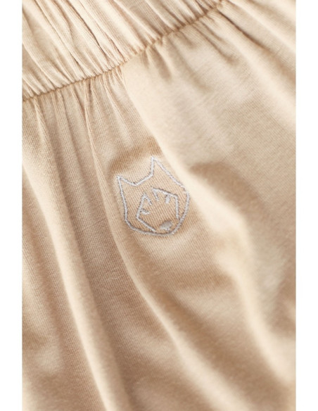 LA025 Miegamojo kelnės su siauromis klešnėmis - cappuccino