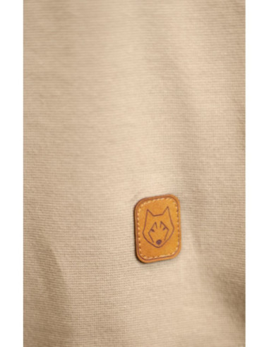 LA033 Medvilninė briaunota suknelė be rankovių - cappuccino 2