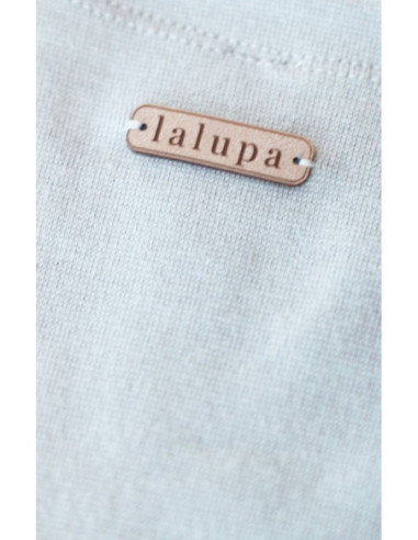 LA039 Medvilninė megzta suknelė - pelenų pilka 2