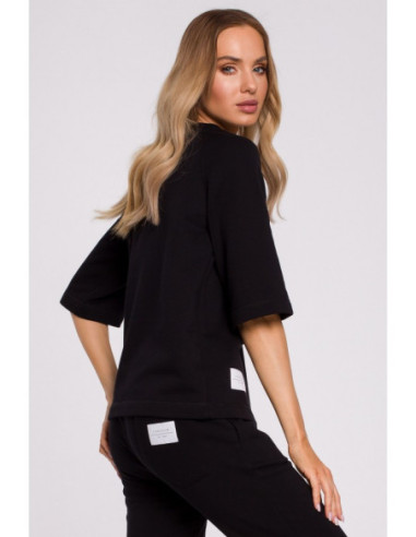 M584 Marškinėliai trumpomis rankovėmis - juodi 2