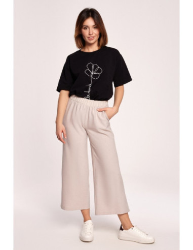 B187 Marškinėliai su spauda - juodi 2