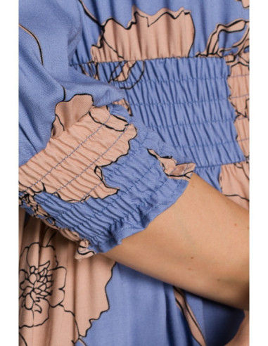 K097 Mini suknelė aukštu liemeniu - 1 modelis 2