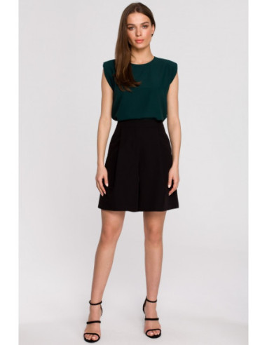 S260 Palaidinė be rankovių su petnešėlėmis - žalia 2