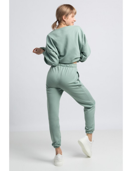LA053 Jogger kelnės - mėtų spalvos