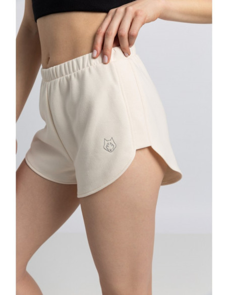 LA054 Sportiniai šortai - vaniliniai