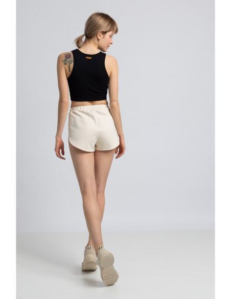 LA054 Sportiniai šortai - vaniliniai