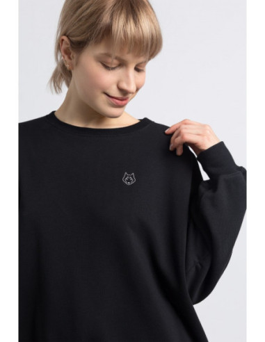 LA057 Džemperis su vilku - juodas 2