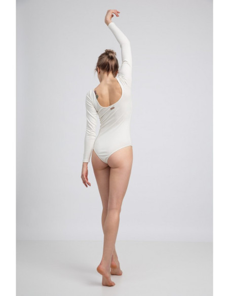 LA061 Kūnas su iškirpte nugaroje - ecru spalvos