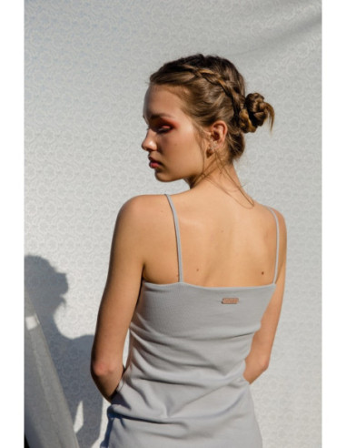 LA062 Suknelė su plonu dirželiu - Ash 2