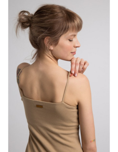 LA063 Korpusas su plonais dirželiais - kapučino 2