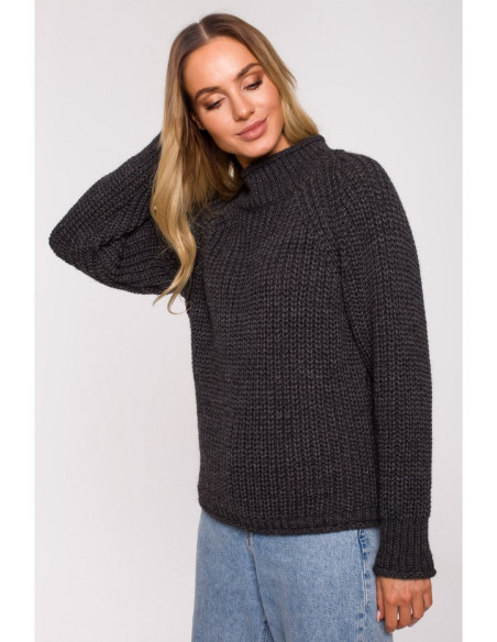 M630 Džemperis golfu kaklu - grafitinis