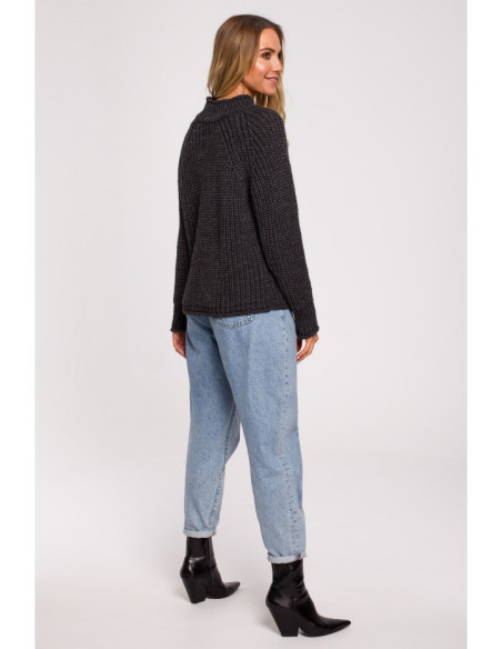 M630 Džemperis golfu kaklu - grafitinis