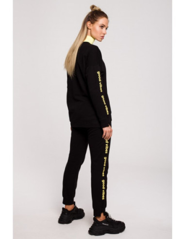 M620 GOOD VIBES marškinėliai su logotipu - juodi 2