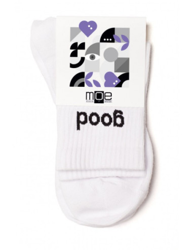 M628 GOOD VIBES kojinės - baltos 2