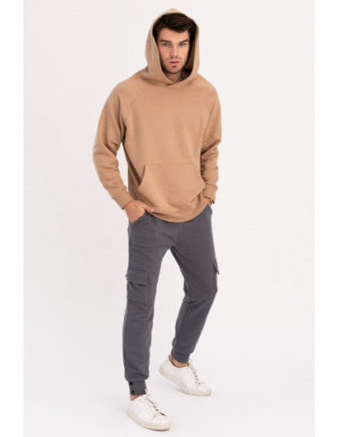 B198 UNISEX kengūra su gobtuvu - graikinis riešutas 2