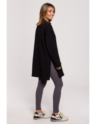 B201 Tunikos tipo džemperis su užtrauktuku ir... 2