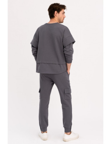 B205 Palaidinė su sluoksniuotomis rankovėmis UNISEX -... 2