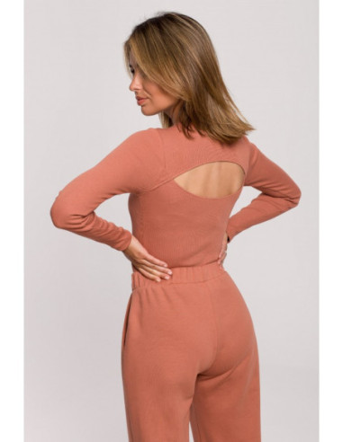 B209 Kėbulas su nugaros plyšiais - plytų raudonos spalvos 2