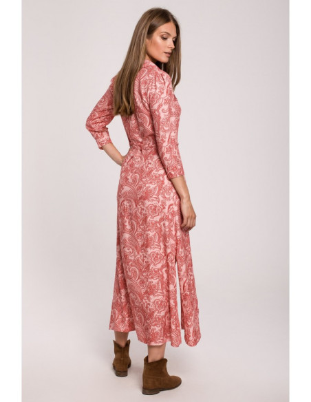 K117 Maxi suknelė su sagomis - 3 modelis