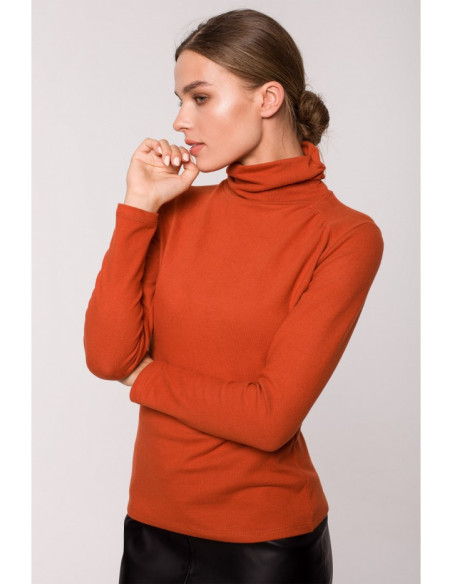 S278 Golfas su raukšlele šone - rudos spalvos