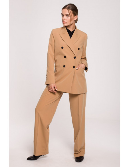 S281 Dviaukštis švarkas - kamelija