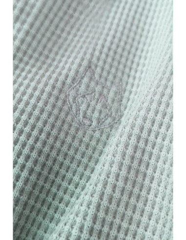 LA077 Megztos vaflinės kelnaitės - šalavijas 2