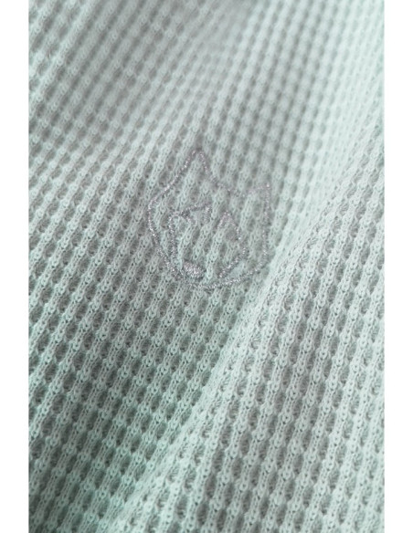 LA077 Megztos vaflinės kelnaitės - šalavijas