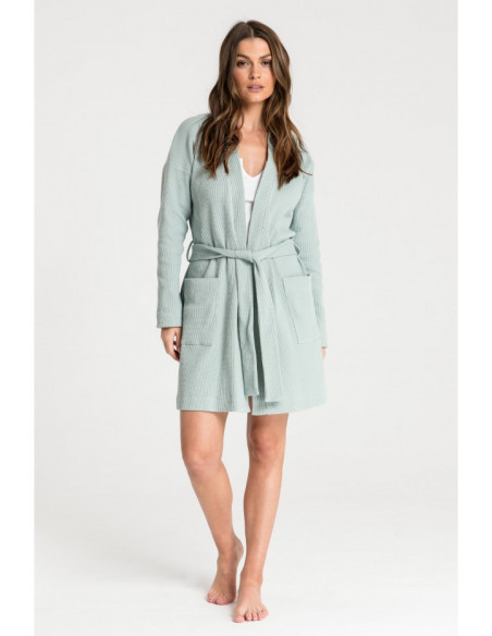 LA078 Trikotažinis chalatas "Sage" - šalavijas