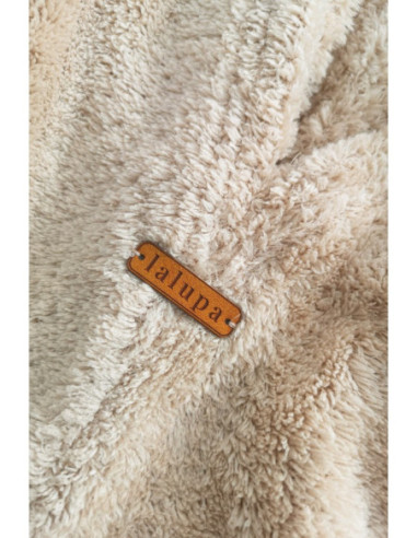 LA082 Pliušinė tunika su iškirpte - cappuccino 2