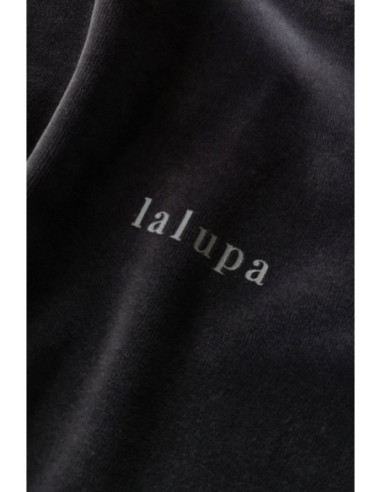 LA084 Džemperis iš veliūro su apvadais - grafito spalvos 2