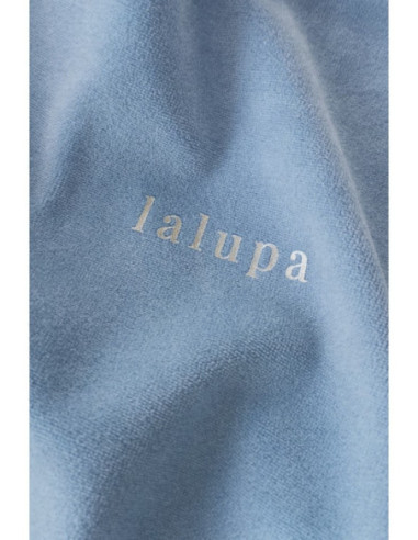 LA084 Velūro megztinis su apvadais - mėlynas 2