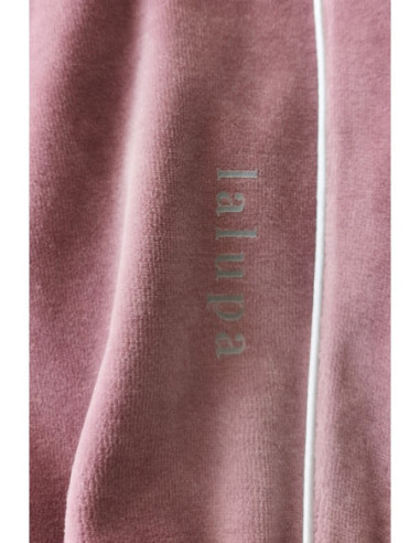 LA085 Velūro kelnės su apvadais - purvinai rožinės spalvos 2