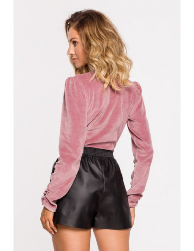 M648 Veliūrinis kėbulas su perregima iškirpte - purvinai... 2